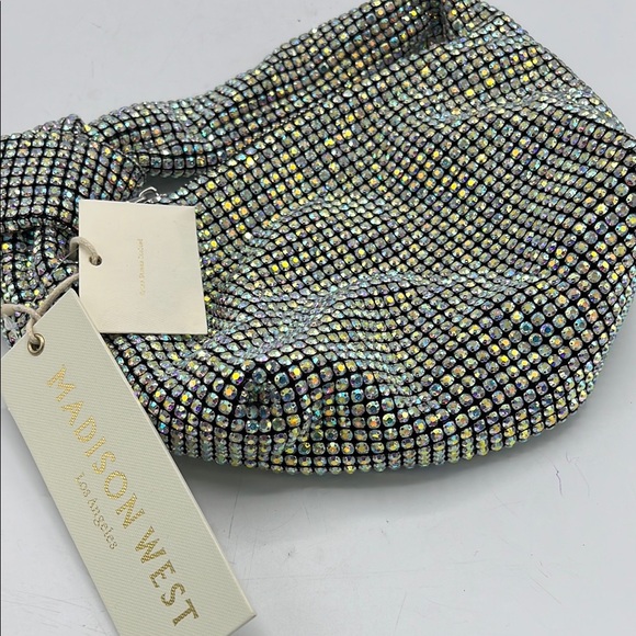 Madison West Rhinestone Embellished Hand Bag - Picture 15 of 15